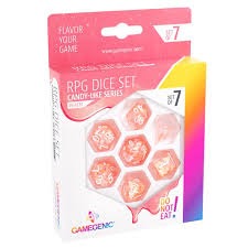 Gamgenic  Peach 7-Piece Dice Set